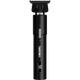 Black hair trimming tool with digital display on a transparent background