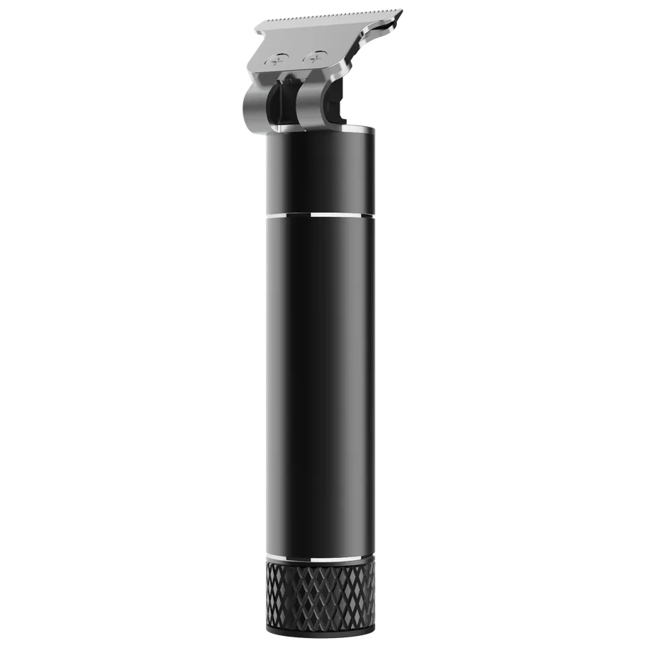 Black and silver hair trimmer on a transparent background