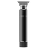 Hair trimmer with black and silver design on a transparent background
