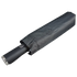 Black folded umbrella on a transparent background