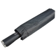 Black folded umbrella on a transparent background